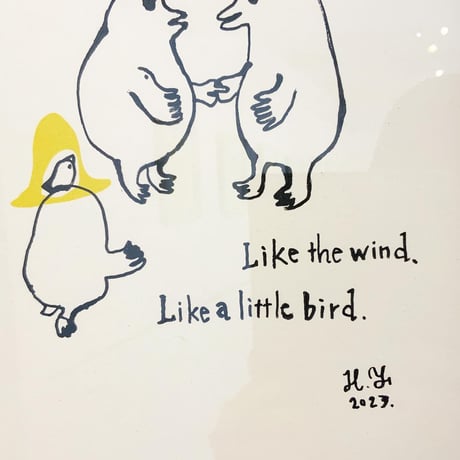 山田博之「やりたいことは　全部正解」原画 hiroyuki yamada