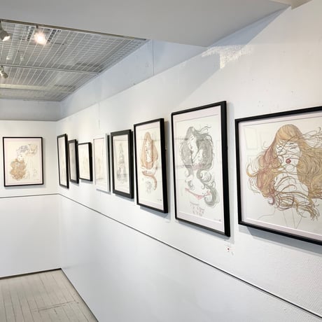 須川まきこ「乱気流　２」原画 sugawa makiko