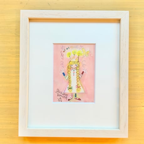 田村セツコ「小さな魔法使い」版画作品