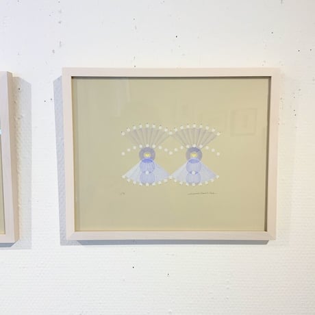 河井いづみ「涙とまばたき」リトグラフ