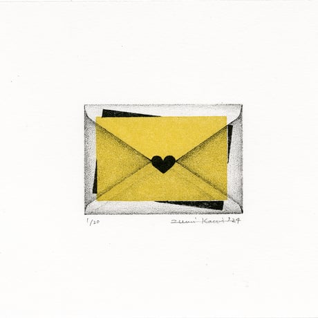 河井いづみ「Love Letter Ⅳ」リトグラフ