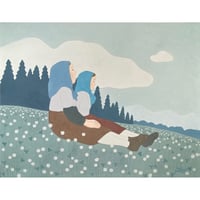 川上和生「母と娘」原画作品