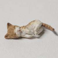 金沢和寛「猫 茶トラ・横・目閉じ」kanazawa kazuhiro