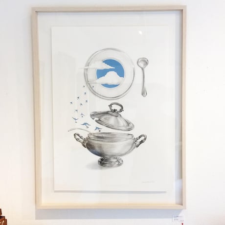 河井いづみ「スープの彼方 / ブルー The other side of the soup」  izumi kawai