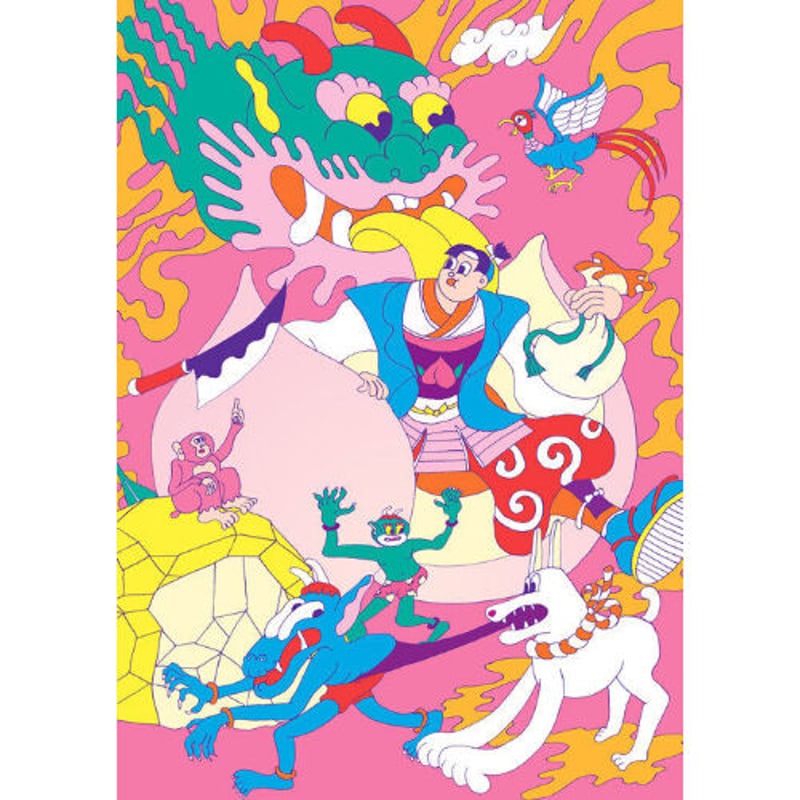 wakana yamazaki 作品　アート　山崎若菜 山崎若菜「桃太郎」wakana yamazaki 「THE PEACH BOY