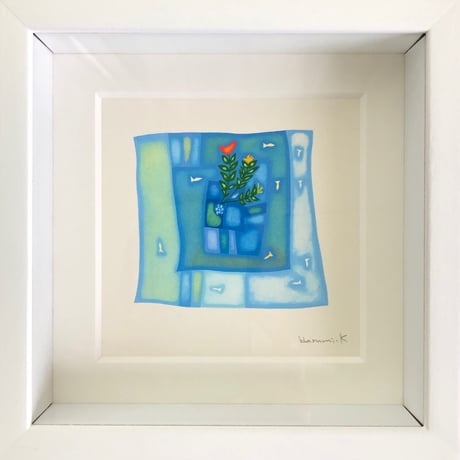 木村晴美「水色ハンカチーフ」原画