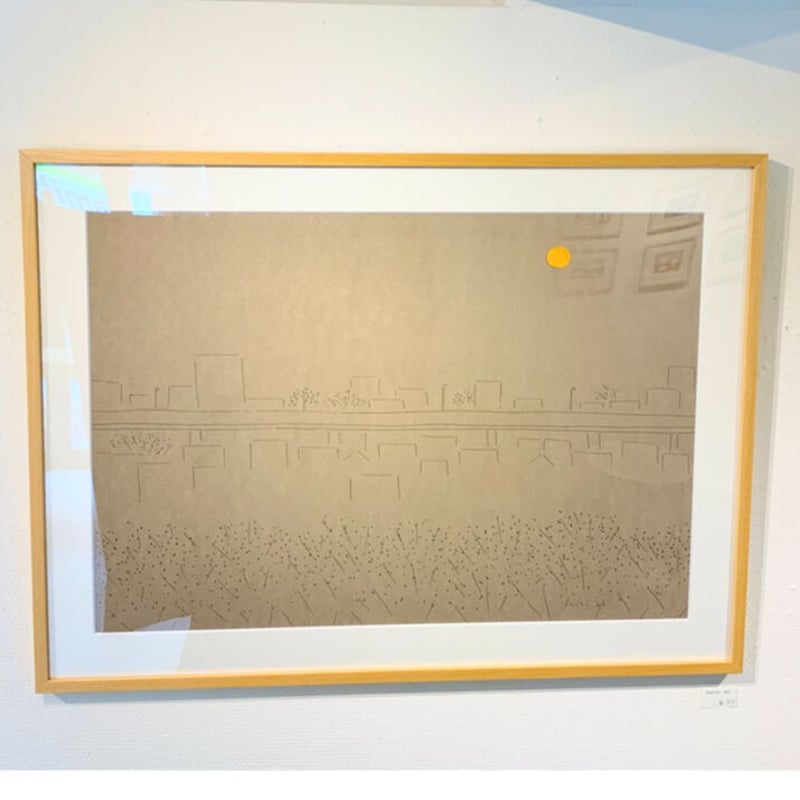 安西水丸　作品 安西水丸「THE RIVER Ⅵ（満月）」 | SPACE YUI online shop