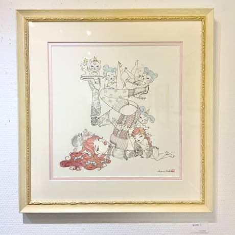 須川まきこ「密な時間　１」原画 sugawa makiko