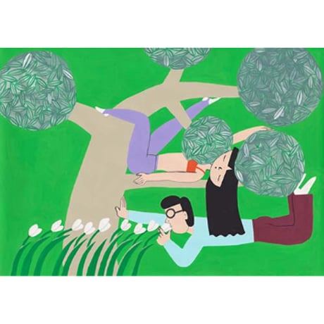 丸山一葉「いつも支えあう」原画作品