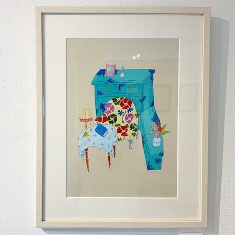 藤本巧「ひと休み」原画