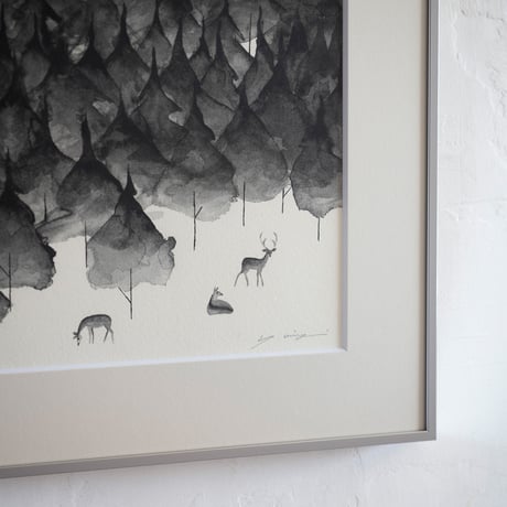 ミヤギユカリ「森」原画