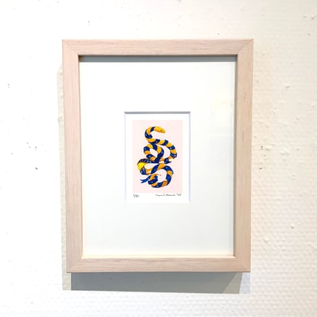 河井いづみ「金鳥玉兎」版画作品