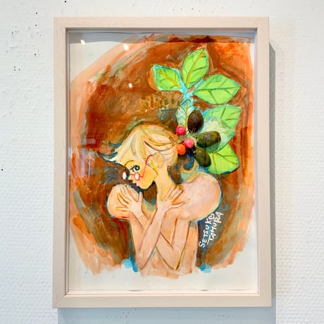 田村セツコ「期待」原画  tamura setsuko