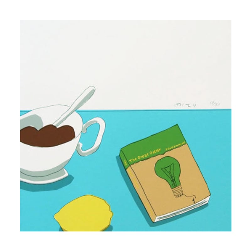 安西水丸 版画作品(HERSI) 安西水丸】ジクレー版画「瓶と刺繍」 | Crevis Online Store
