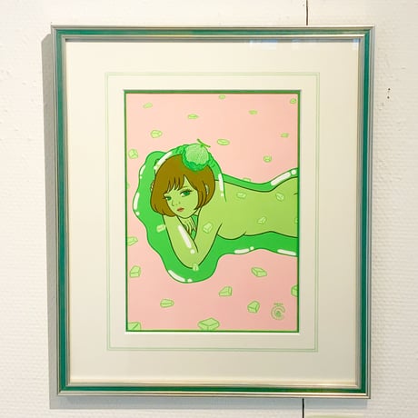 竹井千佳「メロン」/ "melon"原画　chika takei