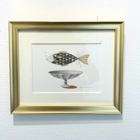 河井いづみ「うお座Ⅰ（星座）」  izumi kawai  原画