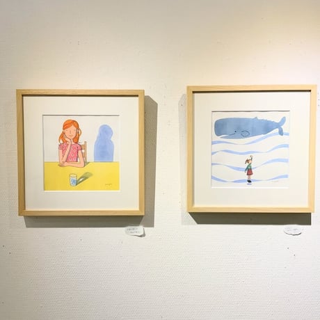 杉田比呂美「くじらと」原画作品
