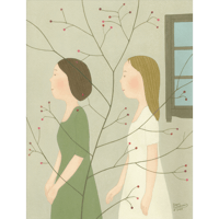 川上和生「三時草 」原画作品