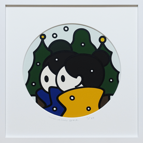 OTA Minami「わたしのために傾けられた横顔 」版画