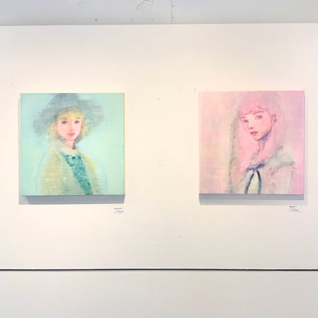 吉村奈穂子「紺色のリボン」（原画）