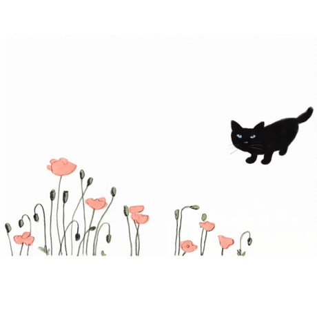 南伸坊「ヒナゲシ」版画