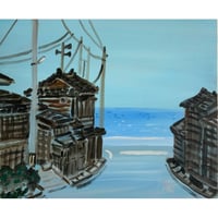 小池アミイゴ「輪島市門前町黒島の夏」原画