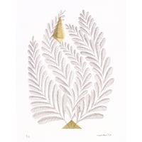 河井いづみ「温室」リトグラフ