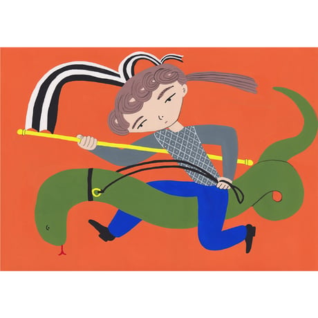 丸山一葉「ヘビとフラッグ」原画作品