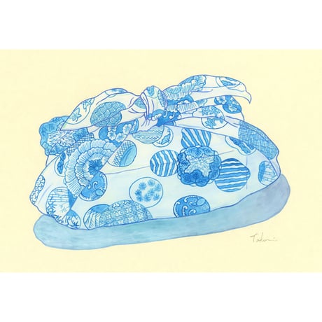 藤本巧「風呂敷」fujimoto takumi 原画