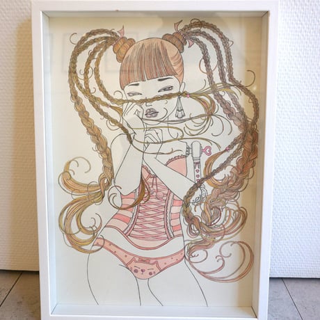 須川まきこ「舞毛Ⅱ」原画 sugawa makiko