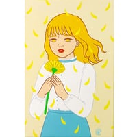 竹井千佳「Thank you (yellow)」/ 原画　chika takei