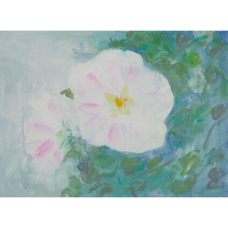小池アミイゴ「芙蓉の花」版画