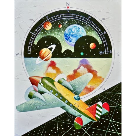 星野哲朗 「夜間飛行」原画作品