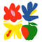 舟橋全二「花鳥蝶実」Zenji Funabashi「FLOWER, BIRD,  BUTTERFLY,  FRUIT」