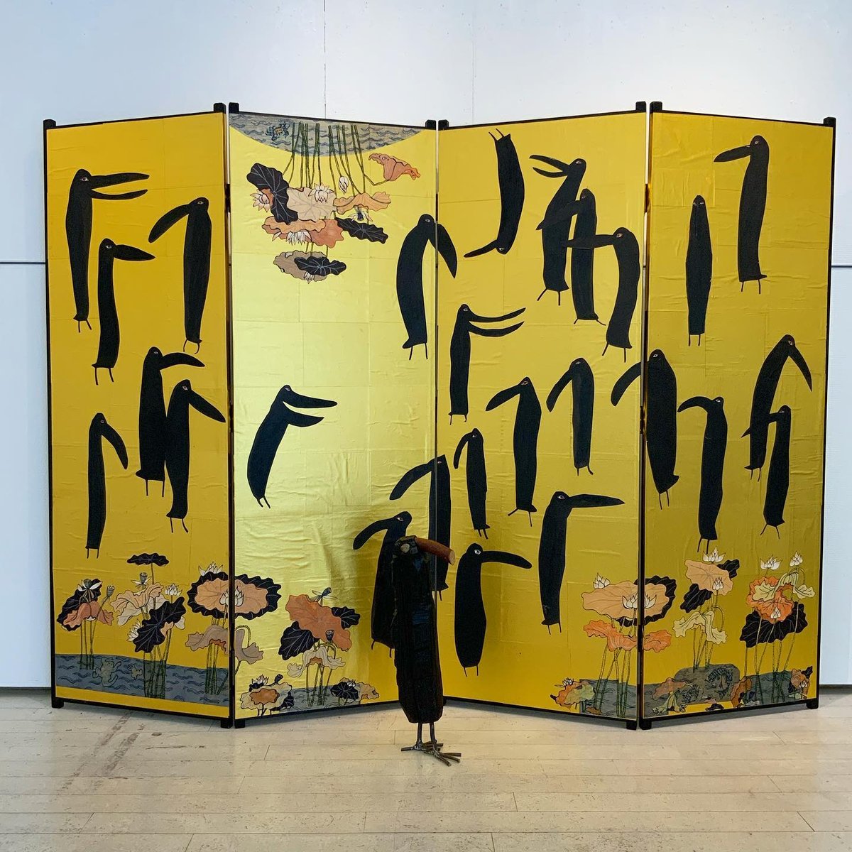 【真作】絵画　水墨画　大根と蓮根図　ユーモアと勢いのある筆致　W101 真作】絵画 水墨画 大根と蓮根図 ユーモアと勢いのある筆致 W101 真