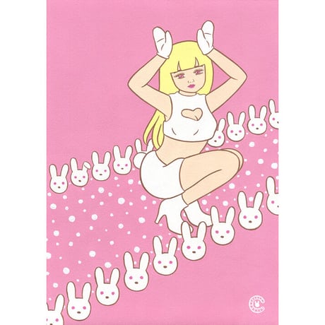 竹井千佳「うさちゃん」/ "usa-chan" 原画  chika takei