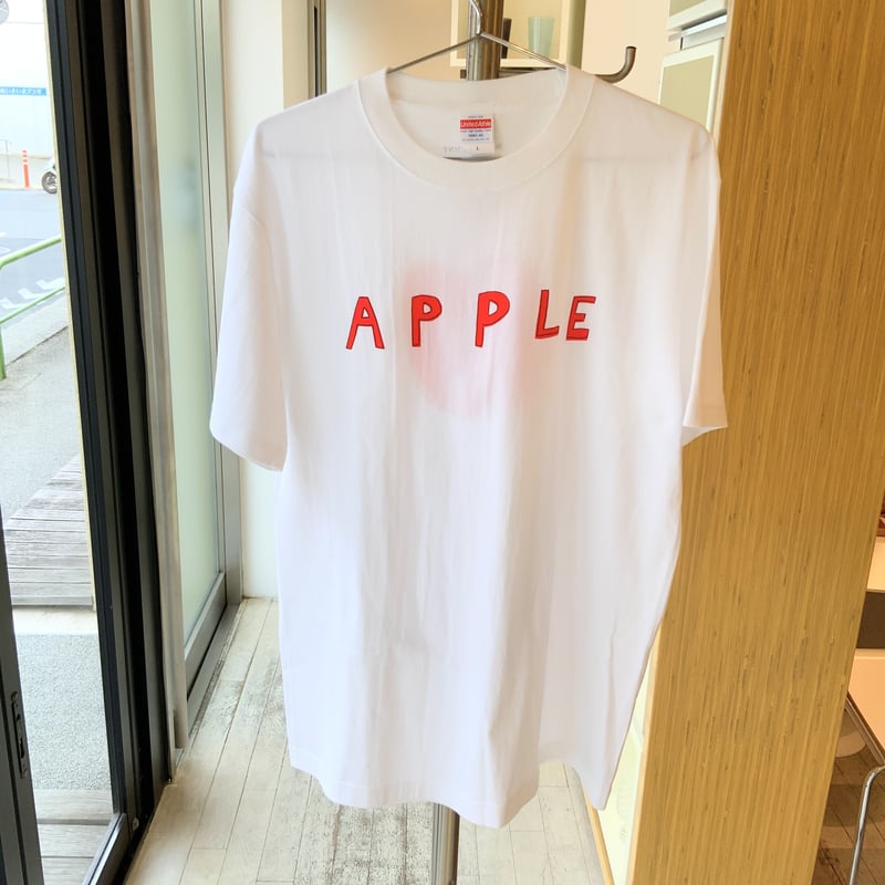 安西水丸Tシャツ「APPLE」 柄 | SPACE YUI online shop 安西水丸Tシャツ「APPLE」 柄 | SPACE YUI online shop