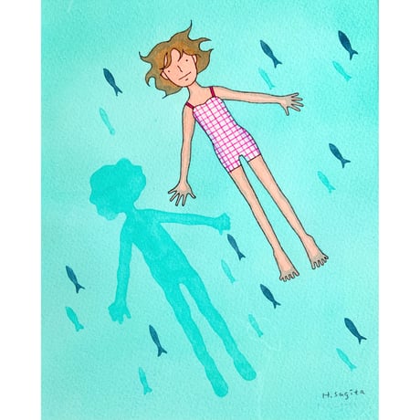 杉田比呂美「ぷかぷか」原画作品