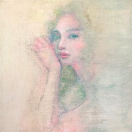 吉村奈穂子「視線の先」（原画）
