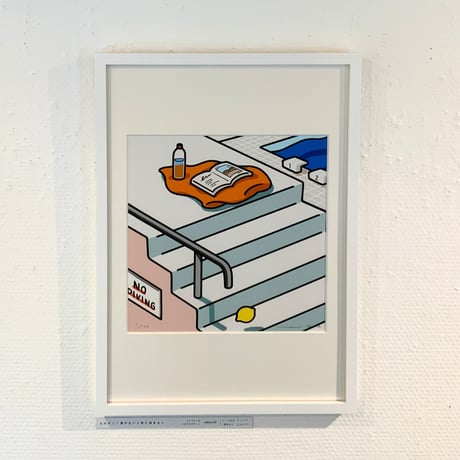 OTA Minami「ものすごく漕がないと前に進まない」版画