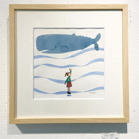 杉田比呂美「くじらと」原画作品