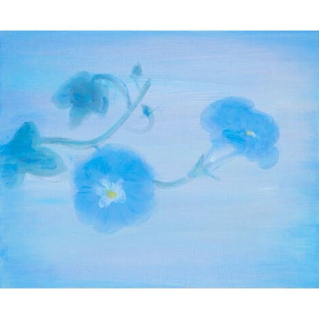 小池アミイゴ「明け方の朝顔」版画