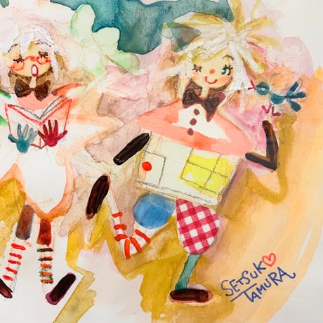 田村セツコ「へんてこトリオ」原画  tamura setsuko