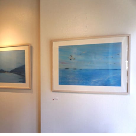 小池アミイゴ「塩釜千賀の浦」版画
