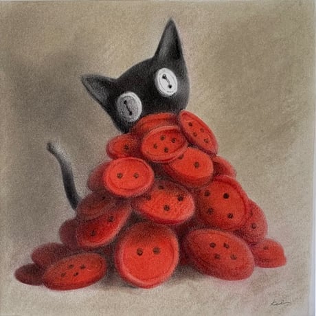 松本圭以子「ここにいるよ」原画作品