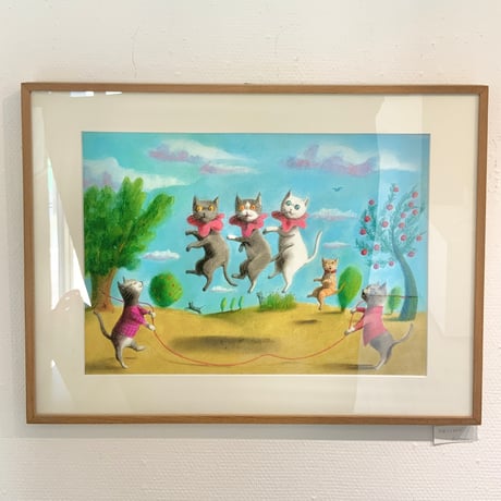 松本圭以子「何回飛べるかな」原画作品