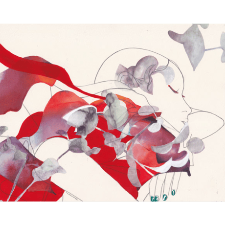 オカダミカ/micca「交差する_frill_A」（原画）