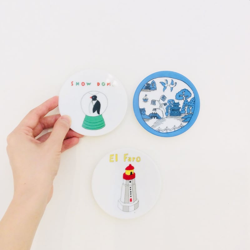 安西水丸グッズ「water point 小皿」 | SPACE YUI online shop