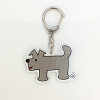 安西水丸　キーホルダー（犬柄）　anzai mizumaru
