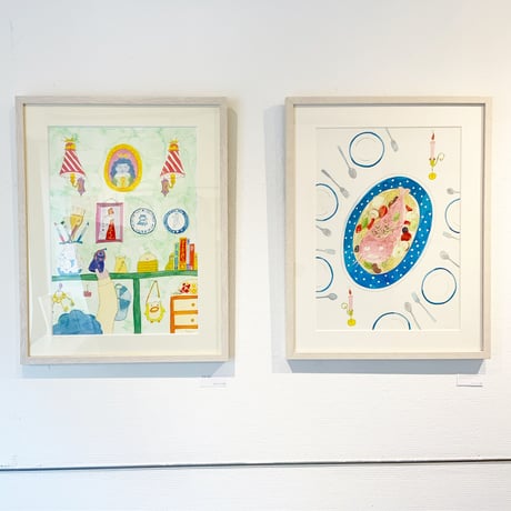 藤本巧「ピンクアオダイダイのアクアパッツァ」原画